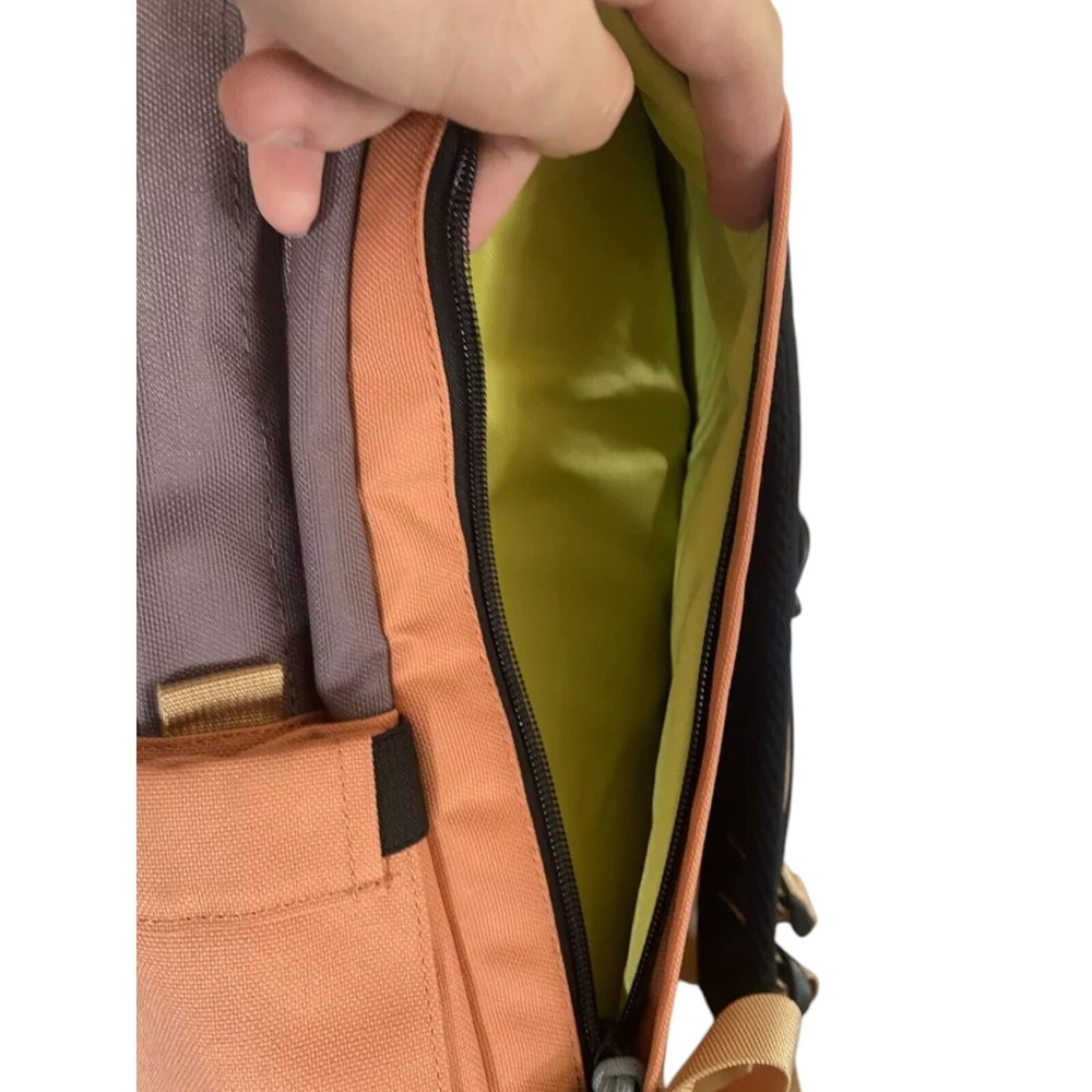 Topo Designs Daypack Classic 20L, Coral/Peppercorn – Water-Resistant Backpack - Picture 4 of 6